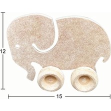 Ahşap Oyuncak Fil 15X12CM OY110