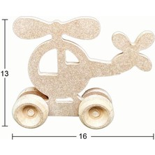 Ahşap Oyuncak Helikopter 16X13CM OY104