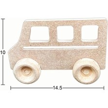 Ahşap Oyuncak Minibüs 14,5X10CM OY106