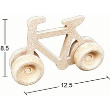Ahşap Oyuncak Bisiklet 12,5x8,5cm OY100