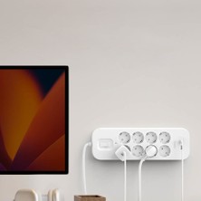 Belkin 1xUSB-A/1xType-C Akım Korumalı 8li 2 mt Uzatma Priz