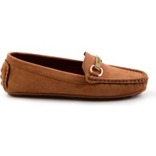 Bambi Su Yeşili Nubuk   Kadın Loafer Ayakkabı K01309100501