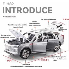 1/24 Hongqı E-Hs9 Suv Alaşım Araba Döküm Metal Modeli Simülasyon Ses ve Işık Oyuncak Ofis Dekorasyon Aksesuarları Çocuk Oyuncakları Ekran (Yurt Dışından)