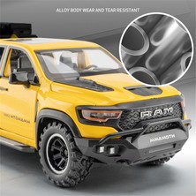 1:32 Dodge Mamut 1000 Trx Alaşım Pikap Araba Modeli Döküm Metal Off-Road Araç Modeli Ses ve Işık Simülasyon Çocuk Oyuncak Hediye (Yurt Dışından)