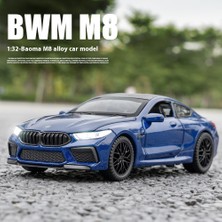1:32 Bmw M8 Alaşım Araba Modeli Ses ve Işık Yaylı Aksiyon Çocuk Oyun Odası Oyuncak ve Koleksiyoncu Öğesi (Yurt Dışından)
