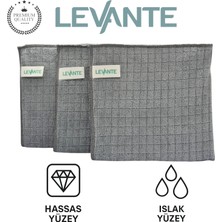 Levante Mikrofiber Mutfak Temizlik Bezi – 40X40 cm | Leke Tutmaz, Koku Yapmaz, Yumuşak Doku - Hassas Yüzey
