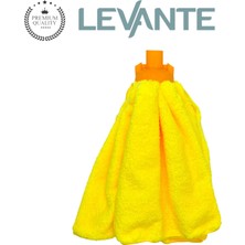 Levante Premium Mikrofiber Yedek Havlu Mop Başlık – 2’li Set | Ultra Emici, Yıkanabilir, Tüm Mop Gövdelerine Uyumlu
