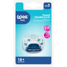 Wee Baby Desenli Damaklı Emzik No:3 - MAVİ