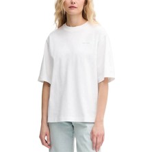 Ck Jeans Kadın Beyaz T-Shirt LV047AB813-YAA