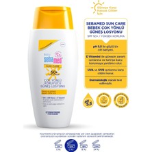 Baby UVA - UVB Filtresi ve E Vitamini Etkili Çok Yönlü Koruyucu Çocuk Güneş Losyonu 50 SPF 150 ml