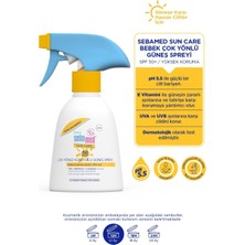 Baby %98 UVA Korumalı UVB Filtreli Çok Yönlü Koruyucu Çocuk Güneş Spreyi 50 SPF 200 ml