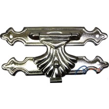 Kutu, Tavla Klipsi, Ön Kilidi No:4 - 62X32 Nikel, 1 Adet