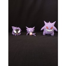 Pokemon Gastly-Haunter-Ganger Figür 3'lü Set