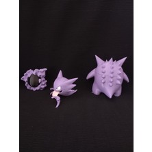 Pokemon Gastly-Haunter-Ganger Figür 3'lü Set