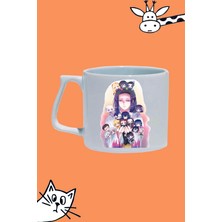 Anime Demon Slayer Kagaya Ubuyashiki Karakter Tasarım Baskılı Beyaz Lüks Sap Kupa Bardak