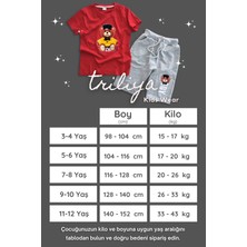 Triliya  Pamuklu  Çocuk Kapri Takımı (Cepli & Kordonlu, 3-12 Yaş)