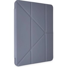 Newface Samsung Galaxy T737 Tab S7 Fe 12.4 Kılıf Kalemlikli Mars Tablet Kılıfı - Lila Ferrg