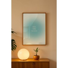 Aura Serisi Ahşap Çerçeveli Poster, Tablo NO:103