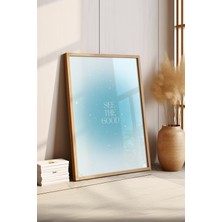 Aura Serisi Ahşap Çerçeveli Poster, Tablo NO:103