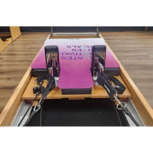 Pembe Beyaz Reformer Mat (Pilates Matı)
