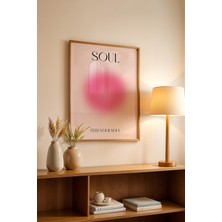Aura Serisi Ahşap Çerçeveli Poster, Tablo NO:161