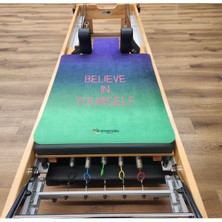 Belıeve In Yourself' Mor Yeşil Reformer Mat (Pilates Matı)