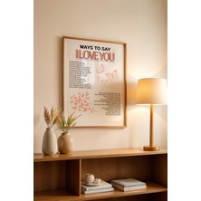 Aura Serisi Ahşap Çerçeveli Poster, Tablo NO:117