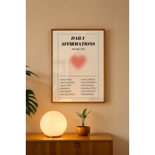 Aura Serisi Ahşap Çerçeveli Poster, Tablo NO:118