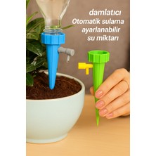 3lü Ayarlanabilir Damlama Sulama Valfi, Bitkiler Için Şişe Adaptörlü Tatil Sulama Sistemi