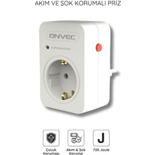 Onvec Şok ve Akım Korumalı Priz