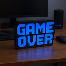 Game Over Light Box - Retro LED Işıklı Dekor