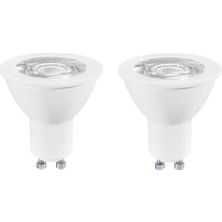 2 Adet 7 Watt, 4000 Kelvin, Çok Kaliteli GU10 Duy LED Ampul, Yüksek Lümen 4000 Kelvin GU10 Duy Ampul