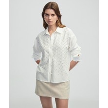 Hotfix Baskılı Düşük Omuz Gömlek IS1250025175002