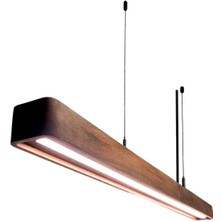 %100 Doğal Ahşap  Linear Sarkıt Avize