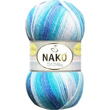 1 Adet Elit Baby Mini Batik Bebe El Örgü İpi Okyanus 32455