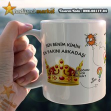 Hediyeci Market Prens Karakter Temalı Beyaz Kupa Bardak - Hmk-00117-03 Ve Hmk-00117-04