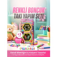 Papatya Takı Seti | Renkli Boncuklarla Bileklik ve Kolye, 3+ Yaş Dıy Takı Tasarımı
