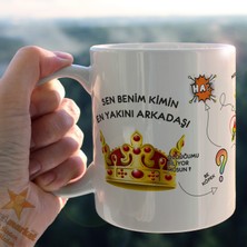 Hediyeci Market Prens Karakter Temalı Beyaz Kupa Bardak - Hmk-00117-03 Ve Hmk-00117-04