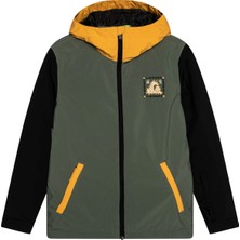 Quiksilver In The Hood Youth Unisex Çocuk Yeşil Snowboard Ceketi