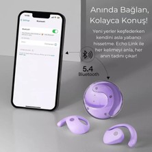 TECHNO 8Q 114 Farklı Dilde Çeviri Yapan Yapay Zeka Destekli Tercüman Kulaklık Mor