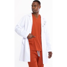 Uçak Medikal Beyaz Uzun Boy Klasik Yaka Doktor Önlüğü
