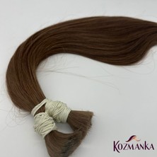 Kozmanka Rus ve Özbek Saçları - Açık Kestane 100 gr