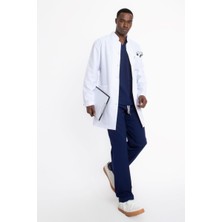 Uçak Medikal Beyaz Uzun Boy, Hakim Yaka, Doktor Önlüğü