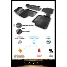 Srcmats Citroen C5 Aircross 2022-2025 Araca Özel 3D Havuzlu Paspas & Üst Bagaj Havuzu Seti+(Hediyeli!)