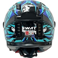 Sway Sw 868 Cannıbal Black Blue Full Face
