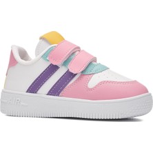 Günlük Kız Erkek Çocuk Spor Ayakkabı Sneaker Cırtlı Çift Şeritli Rahat Hafif  ZL001