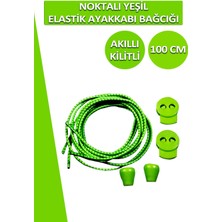 Dopar Lucky Akıllı Kilitli Elastik Noktalı Ayakkabı Bağcık 100 cm