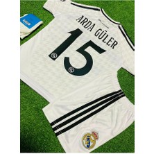 Breathless R. Madrid 2024/25 Yeni Sezon Arda-Güler Iç Saha Çocuk Beyaz 4 Lü Set Forması