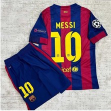 Breathless F.C B.A.R.C.E.L.O.N.A 2015 Şampiyonlar Ligi Finali Lionel Messi Nostalji Çocuk Forması 3'Lü Set