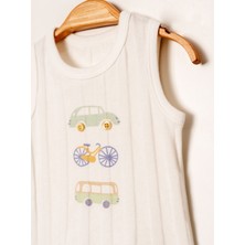 Jakarlı Örme Atlet Şort Takım | Erkek Bebek Yazlık 2\'li Set | 3-24 Ay | KD53422